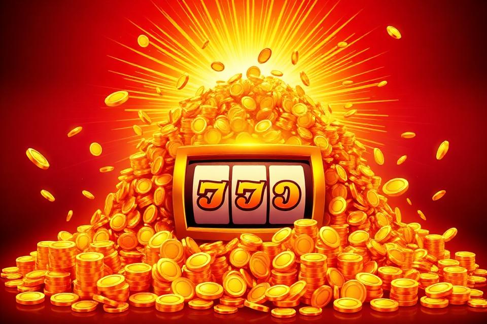 Kraskaart met symbolen en gouden prijzenveld bij Red Stag Casino